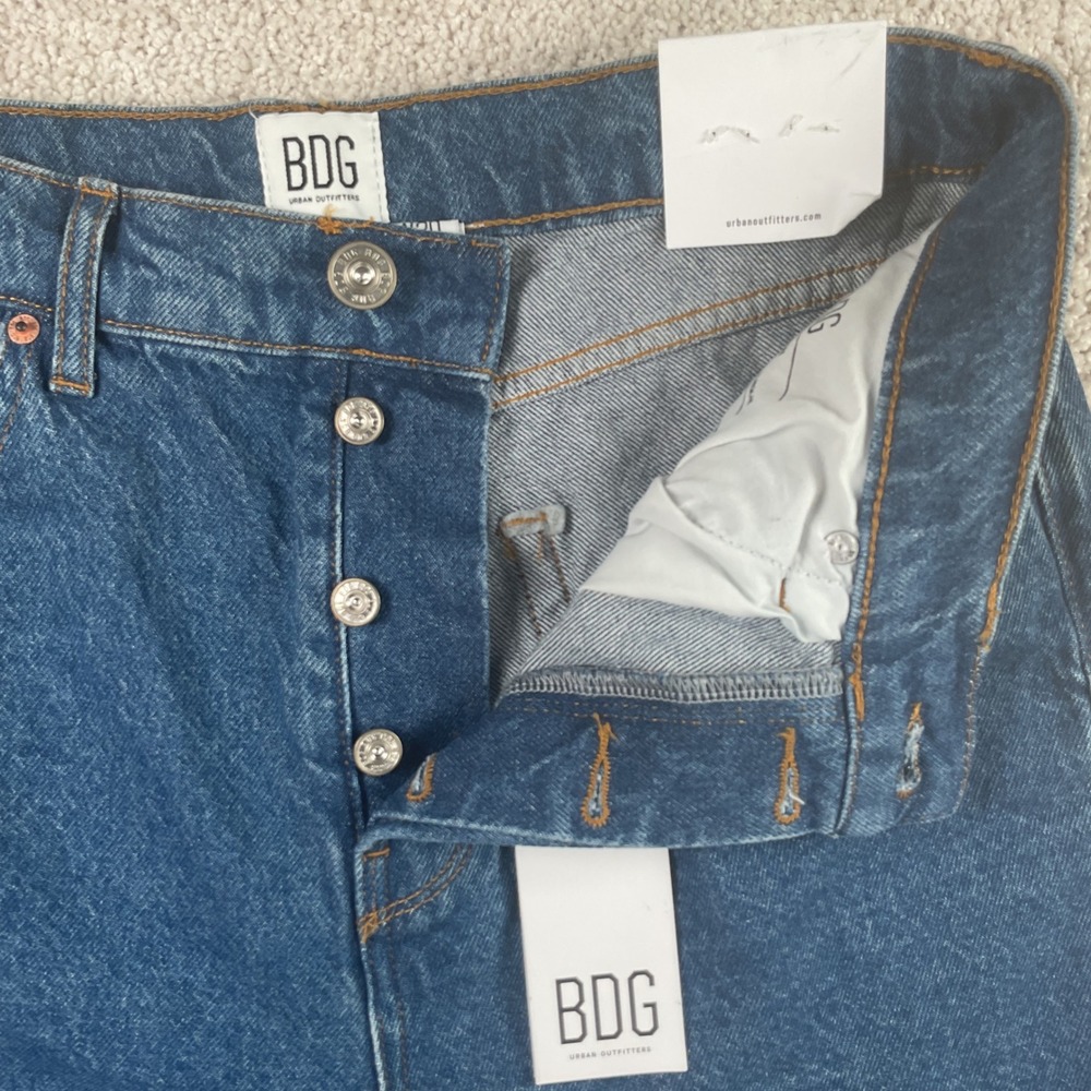 BDG Urban Outfitters Womens Straight Leg Jeans Blue Medium Wash W30 L32 NEW - Picture 3 of 8
